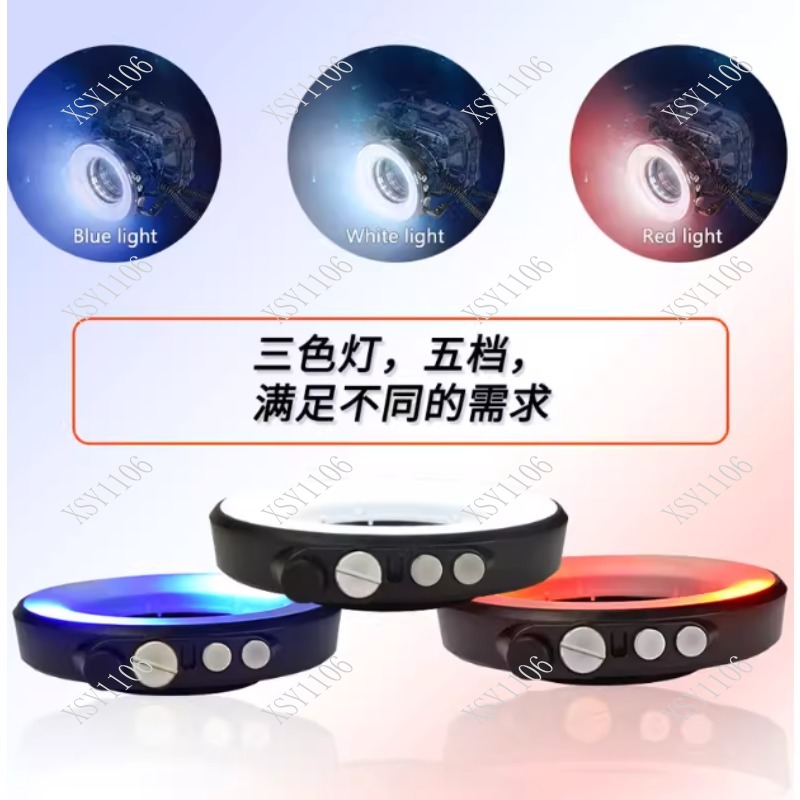 Photography Lighting Ring - RGB LED Underwater Diving Flashlight Macro