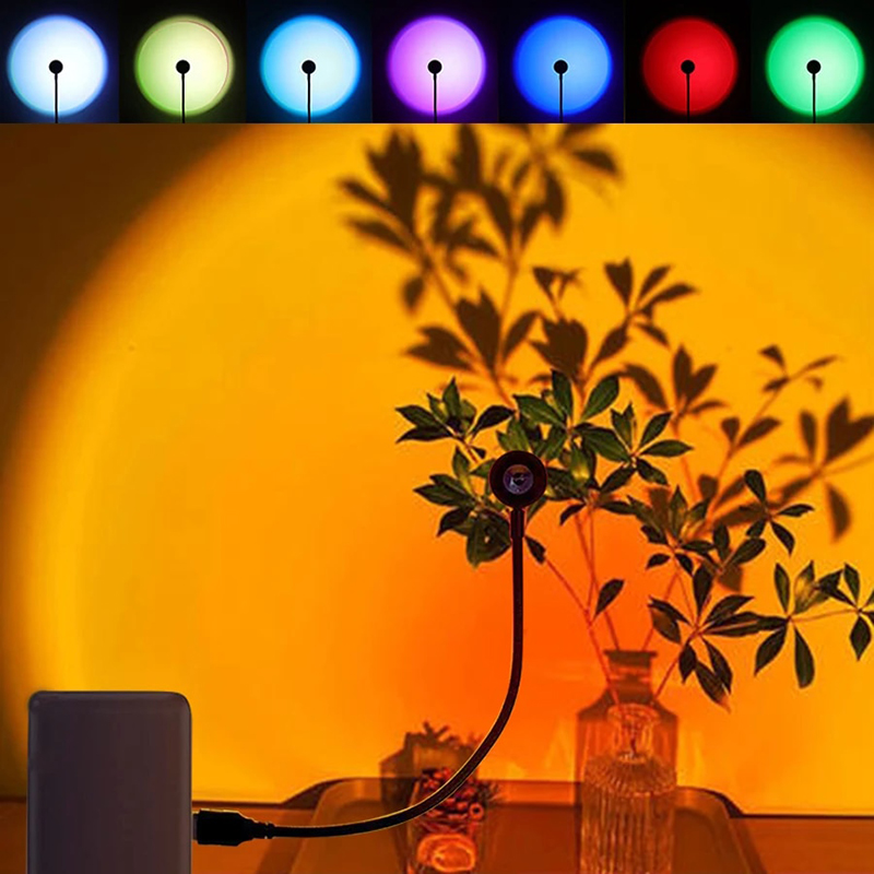 LED USB Sunset Lamp Projector  – Photography Lighting Home recenzja i cena