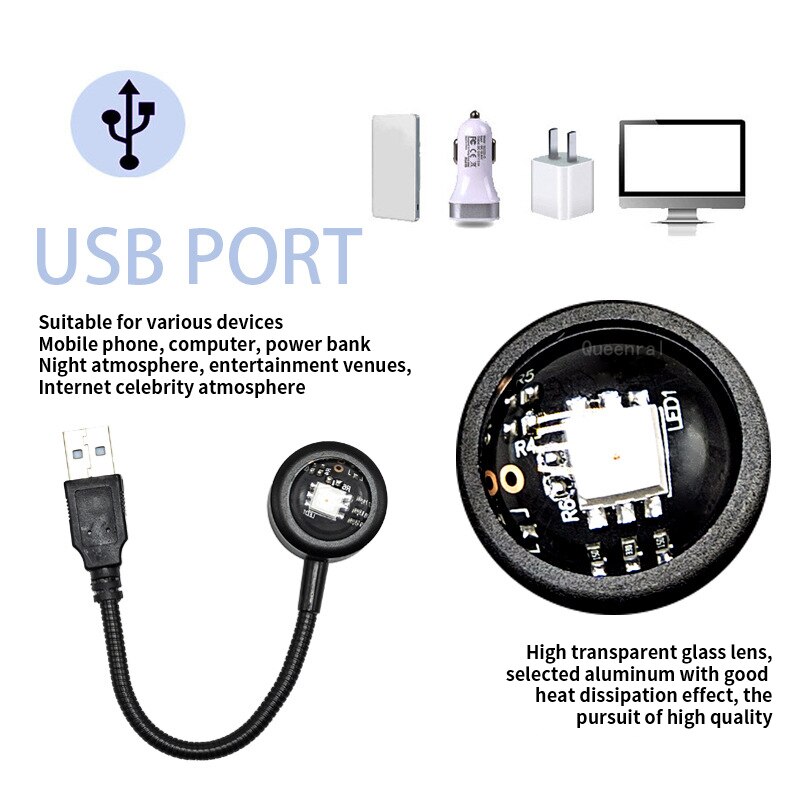 LED USB Sunset Lamp Projector  – Photography Lighting Home recenzja i cena