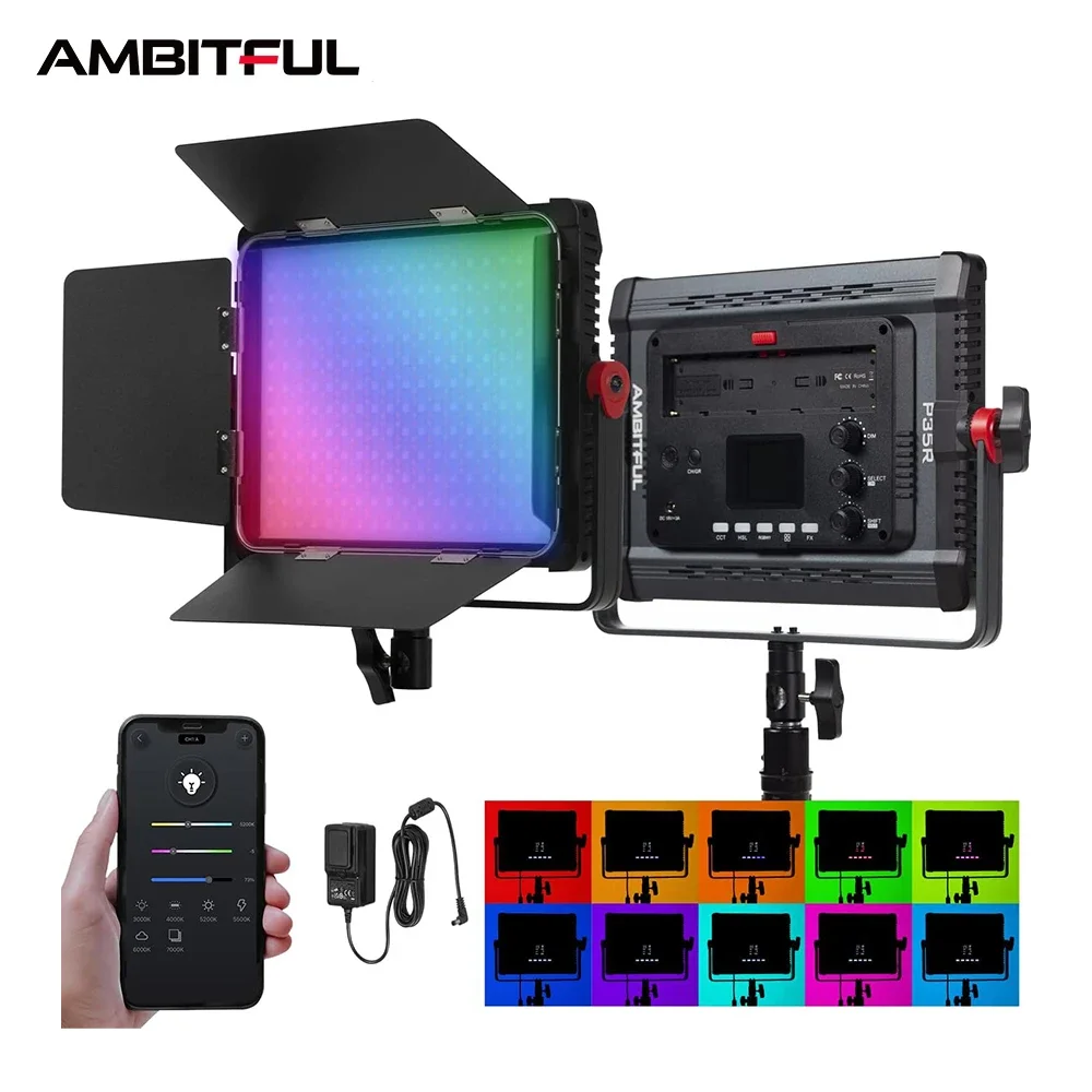 AMBITUFL P35R 30W RGB LED Vide – Photography Lighting Bag recenzja i cena