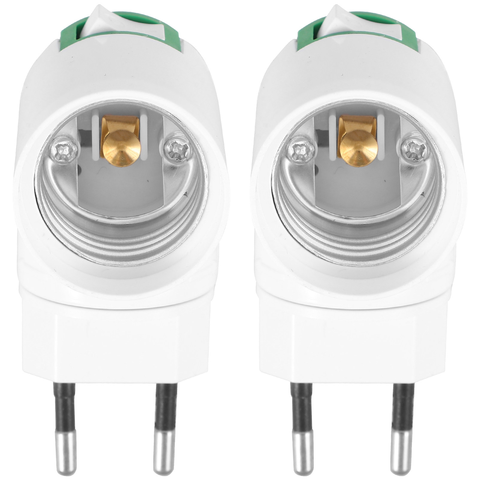 2Pcs Eu Plug Light Bulb Socket – Photography Lighting Home recenzja i cena
