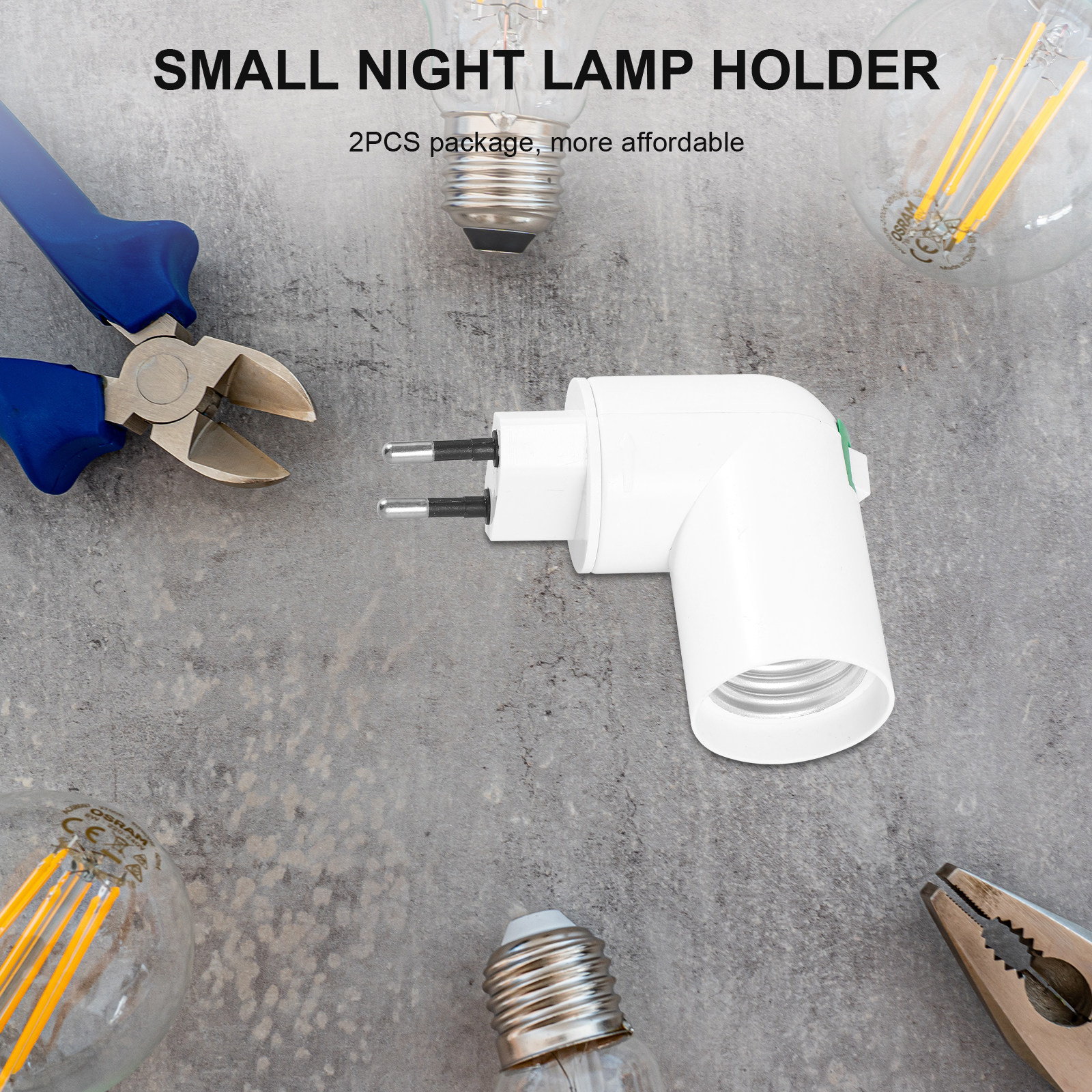 2Pcs Eu Plug Light Bulb Socket – Photography Lighting Home recenzja i cena