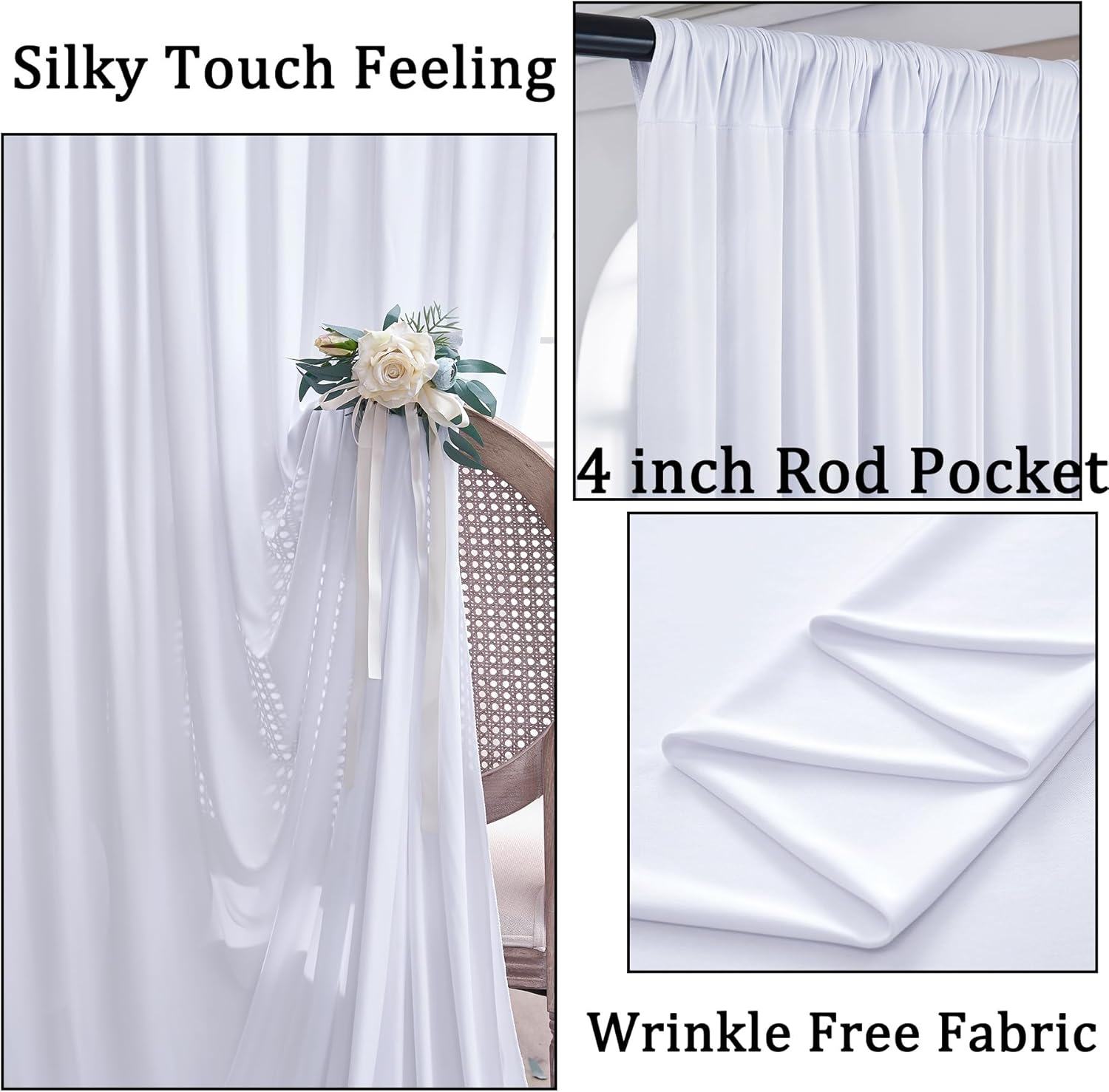 White Backdrop Curtains 10x10  – Lighting In Photography recenzja i cena