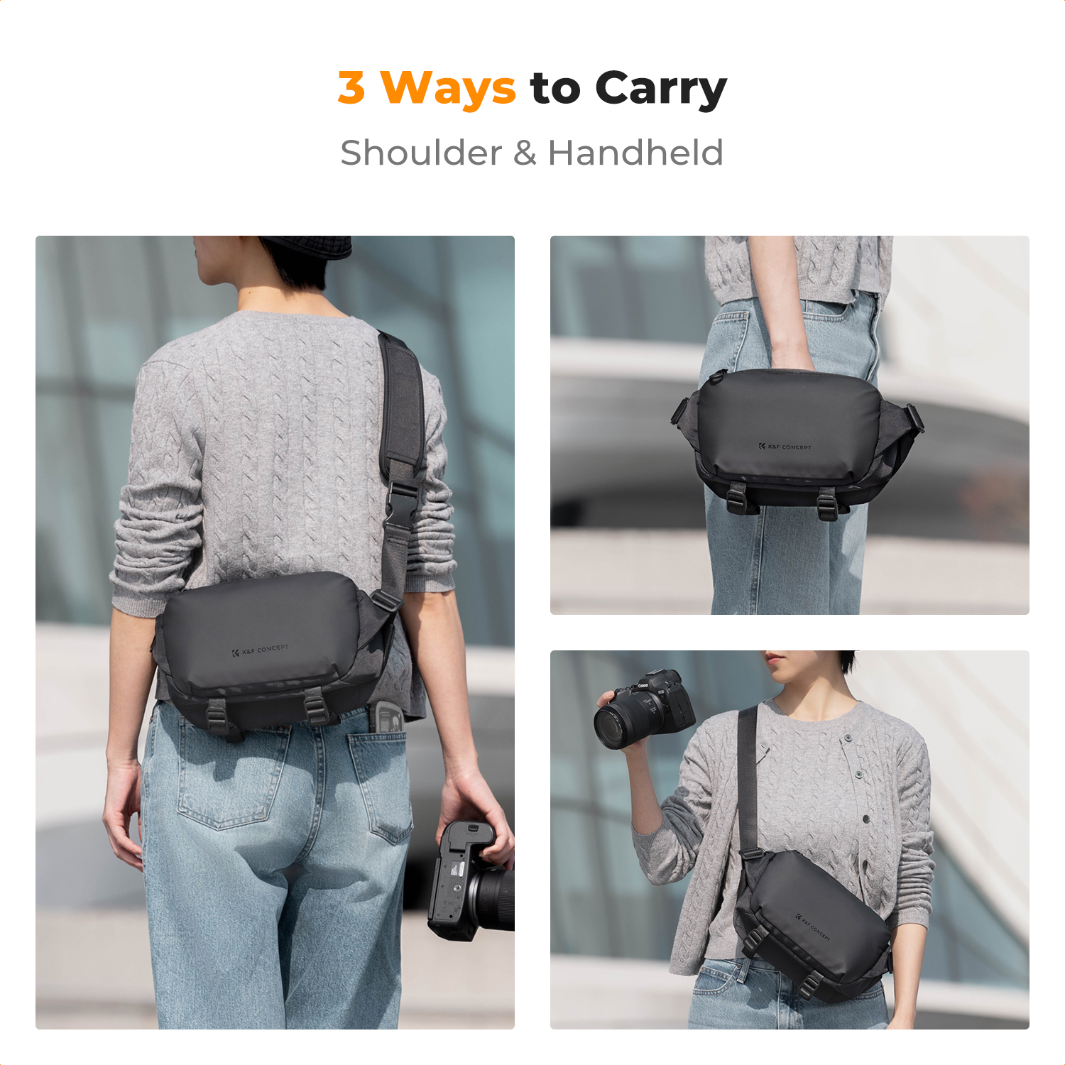 K&F CONCEPT 4L Camera Sling Ba – Photography Lighting Bag recenzja i cena
