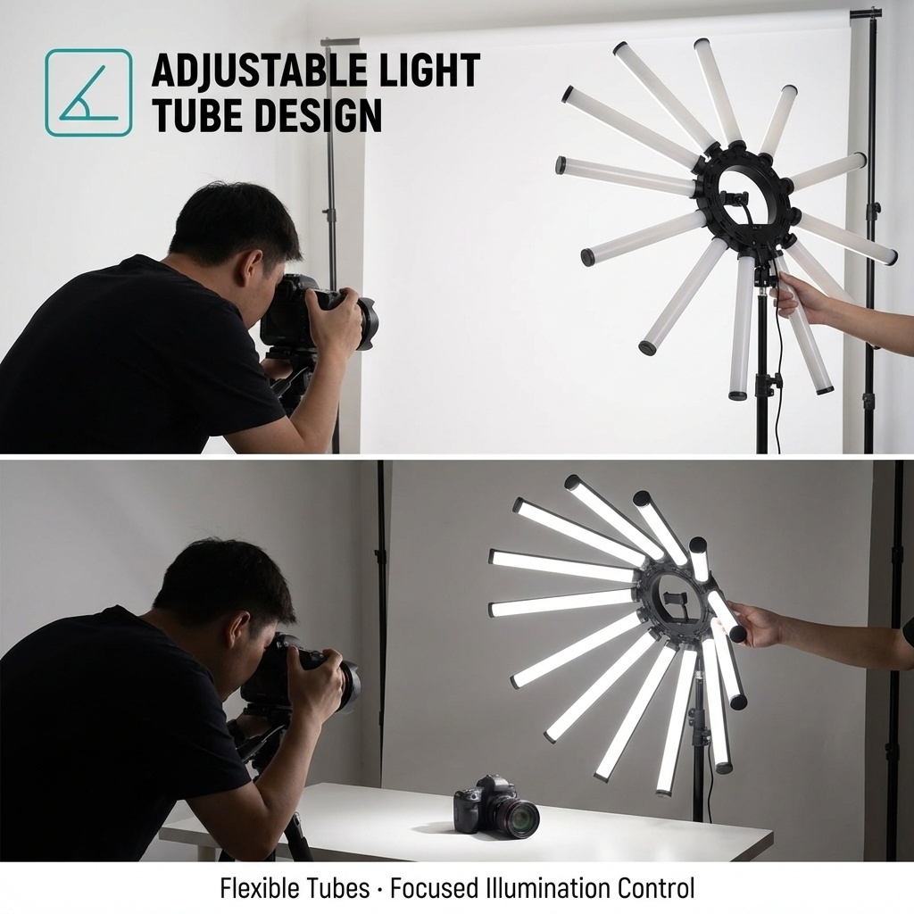 12 Arms Multi Tube Photography – Photography Lighting Ring recenzja i cena