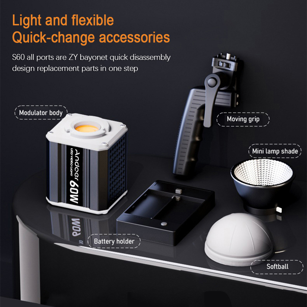 Andoer Tri-Color LED 60W COB P – Photography Lighting Home recenzja i cena