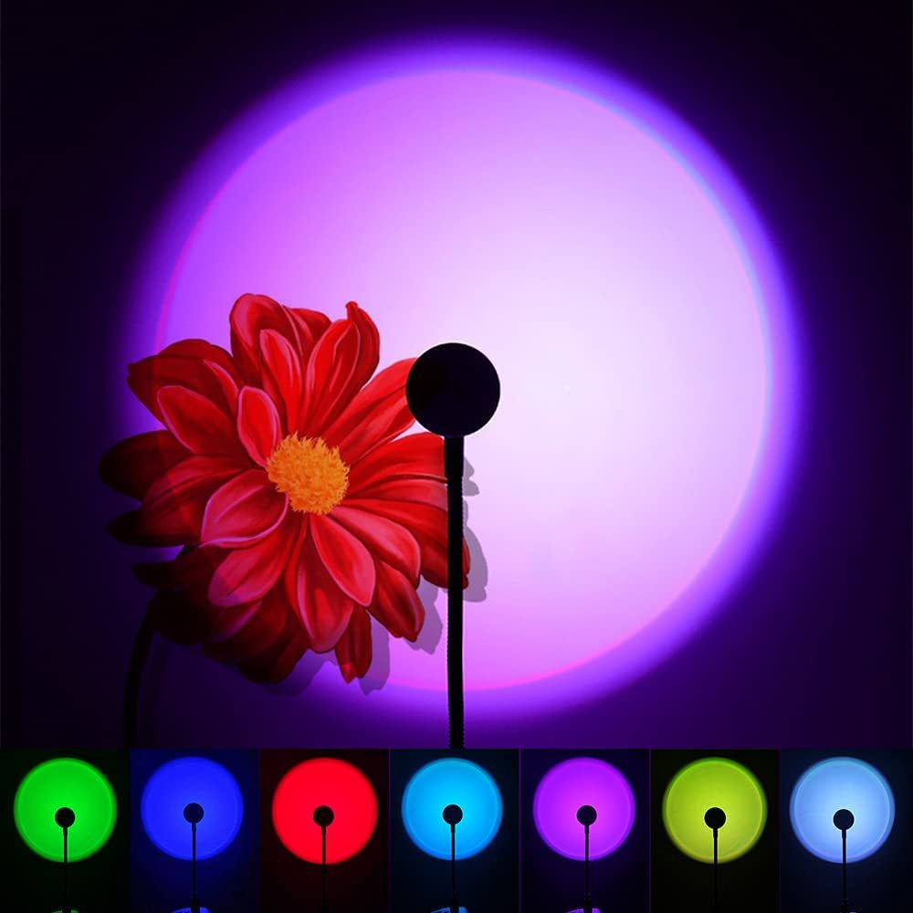 1x USB Sunset Lamp LED Rainbow – Photography Lighting Home recenzja i cena