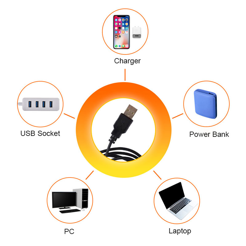 1x USB Sunset Lamp LED Rainbow – Photography Lighting Home recenzja i cena