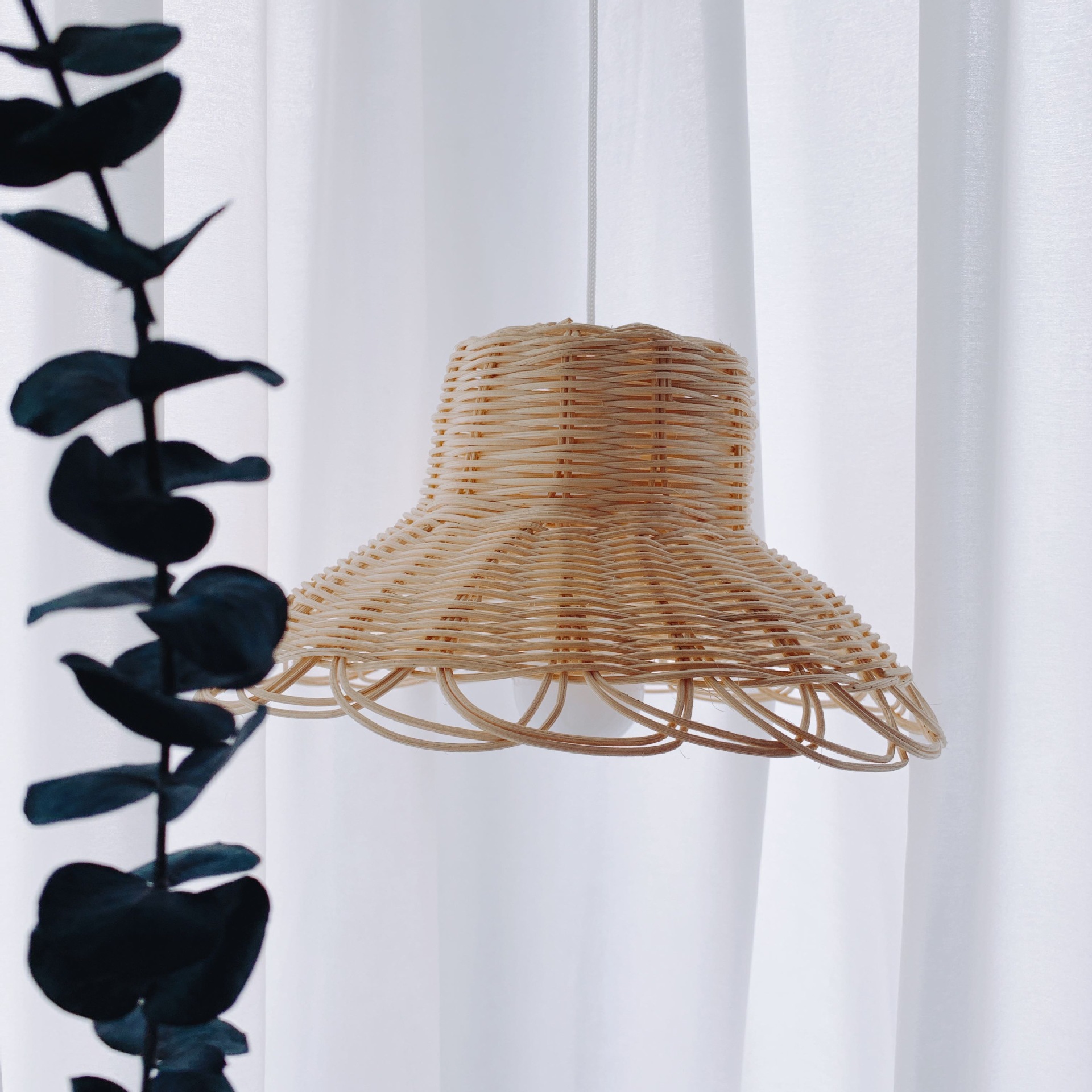 Rattan Lampshade Handmade Phot – Photography Lighting Home recenzja i cena