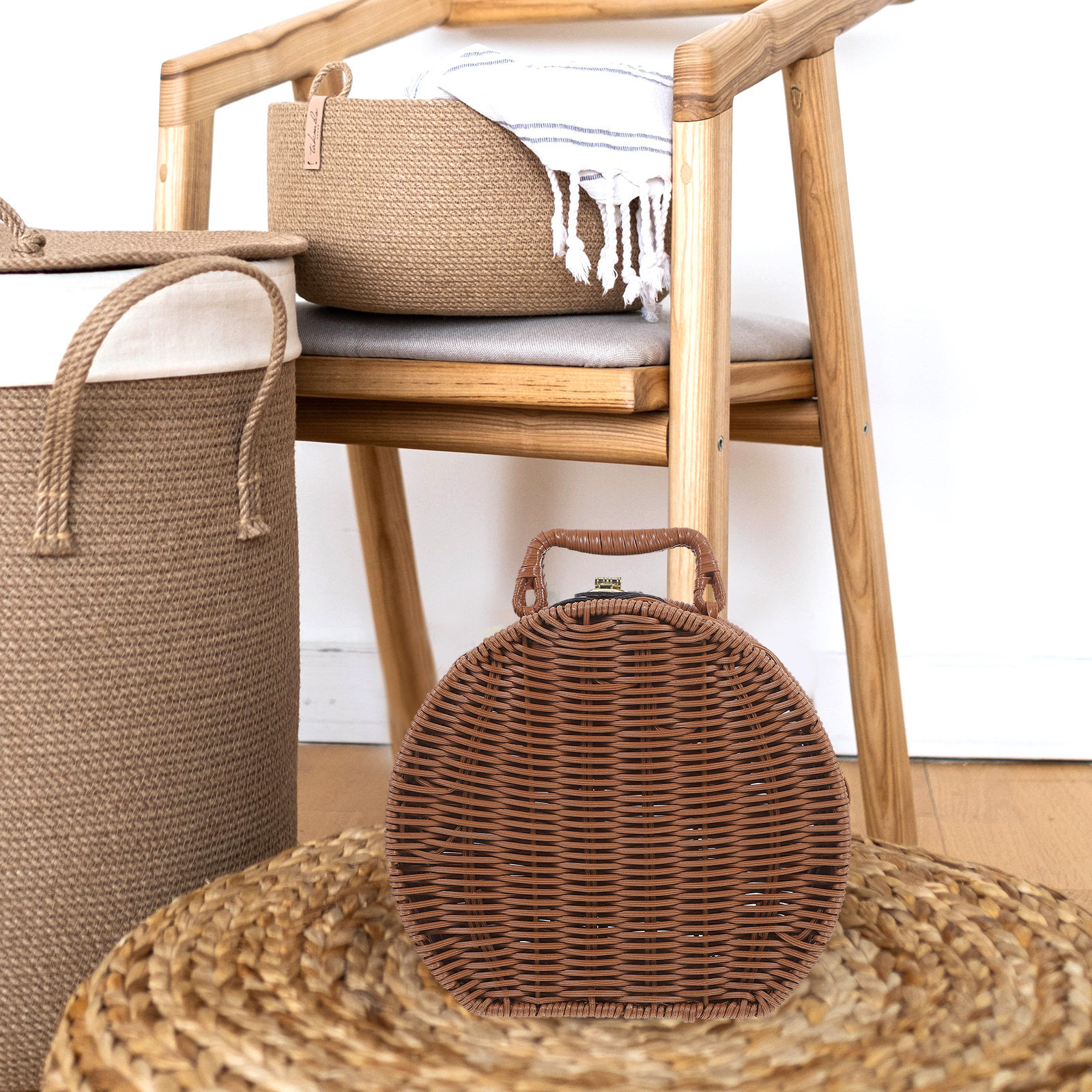 Vintage Light Blue Handwoven W – Lighting In Photography recenzja i cena