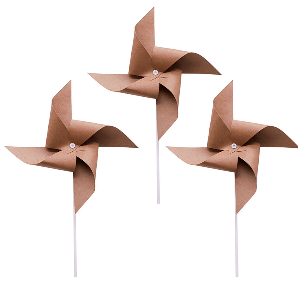 3Pcs Vintage Kraft Paper Windm – Photography Lighting Home recenzja i cena