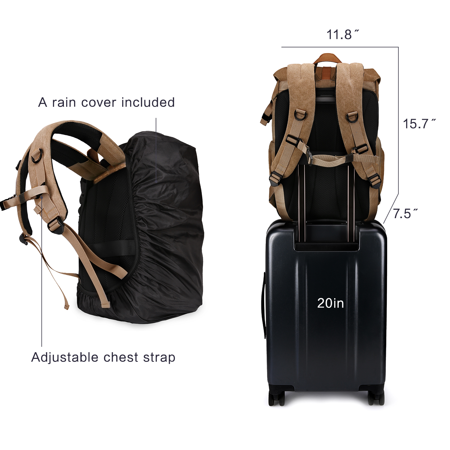 BAGSMART Camera Bag DSLR Photo – Photography Lighting Bag recenzja i cena